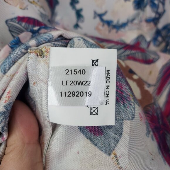 Peter Millar Button Up Silk Shirt Women's S Pink Floral Long Sleeve Blouse NEW - Picture 10 of 16